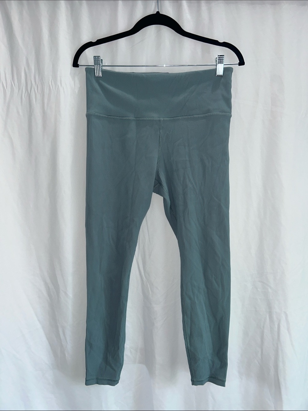 Athleta Ribbed High-Waist Leggings - Sage